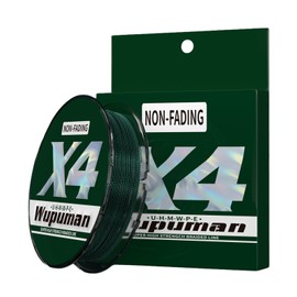 WUPUMAN Braided Fishing Line Non-Fading Super 100% PE Black