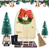 Gnome Door Christmas Set, 9 Pieces Miniature Dollhouse Set, Miniature
