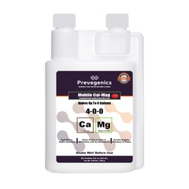 Mobile Cal Mag Liquid Fertilizer | (8 fl. oz.) | 4-0-0 | 4% Calcium & 4% Magnesium | All Growth Stages | Liquid Fertilizer for Vegetables and Fruits | Indoor & Outdoor Use