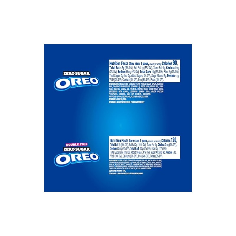 OREO Zero Sugar and OREO Double Stuf Zero Sugar Chocolate