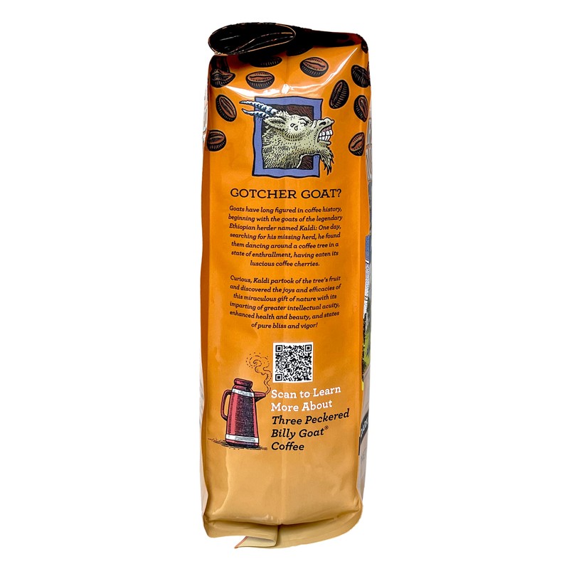 Ravens Brew Whole Bean 3 Peckered Billy Goat Blend,Dark Roast