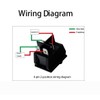 Ghsretore 2pcs Red Light 4 Pin DPST ON/Off Snap in