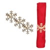Pack Of 6 - Metal Christmas Napkin Holders - 6