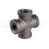 SUPPLY GIANT CNDS0018 Black Malleable Cross Fitting, 1/8", 1/8 Inch