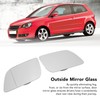 2PCS Side Heated Mirror Glass Left Right Fog Resistant Efficient