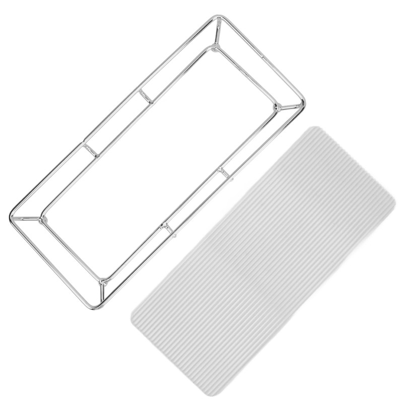 Bathroom Countertop Tray Stainless Steel Acrylic Modern Minimalist Design Space