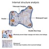 6pcs Baby Cloth Diaper Newborn Cute Pattern Waterproof Adjustable Breathable