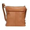 Greenland Nature Nature Leather Shoulder Bag 28 cm, mandarine