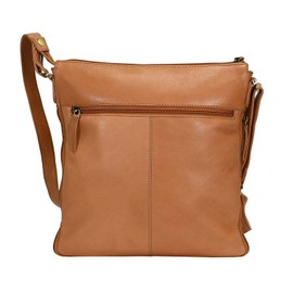 Greenland Nature Nature Leather Shoulder Bag 28 cm, mandarine