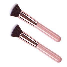 Healeved Use Makeup Brush Blush Concealer Brush Set Rose Gold Handle