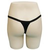 Zofirao 5 Pack Womens Panties Cotton Spandex Thongs Underwear G-Strings,Black,X-Small