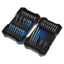 Draper 04931 Impact Rated Screwdriver Bit Set (44 Piece), Blue and Black