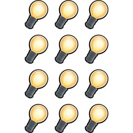Teacher Created Resources White Light Bulbs Mini Accents (TCR8597)