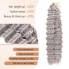 CHARSUN Deep Wave Crochet Hair Curly Braiding Hair 22 Inch
