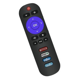 Universal Remote Control Replacement for Hisense Roku TV and Sharp Roku TV (All Models) - No Setup Required