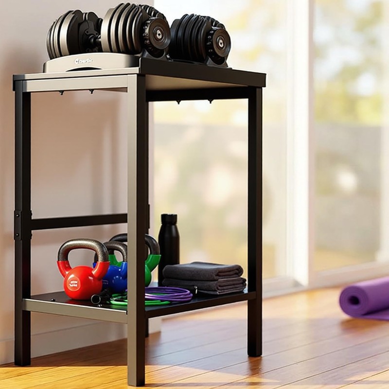 OGODU Adjustable Dumbbell & Kettlebell Rack Stand, 500/600/800LBS Gym