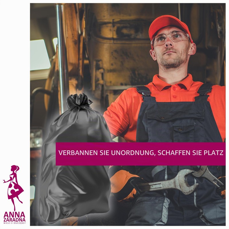 Anna Zaradna 35 Litre Bin Liners Bin Bags 60 L