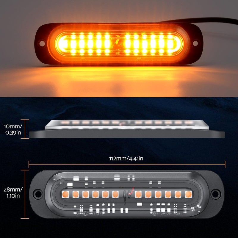 Maxetodo 12 LED Warning Light