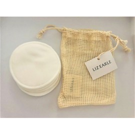 Liz Earle Reusable Cotton Pads - (4) in a Drawstring Bag