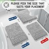 Yimobra Fluffy Toilet Rugs U Shaped, Shaggy Soft Comfortable Non
