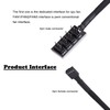 Annadue 4 Pin Cooler Fan Adapter Cable, 4 Pin PWM