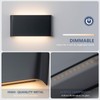 Easyusahome 2 Pack Modern LED Wall Sconces, Hardwired Up Down