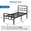 Fly-CTsoar 18 Inch Twin XL Bed Frames with Headboard and