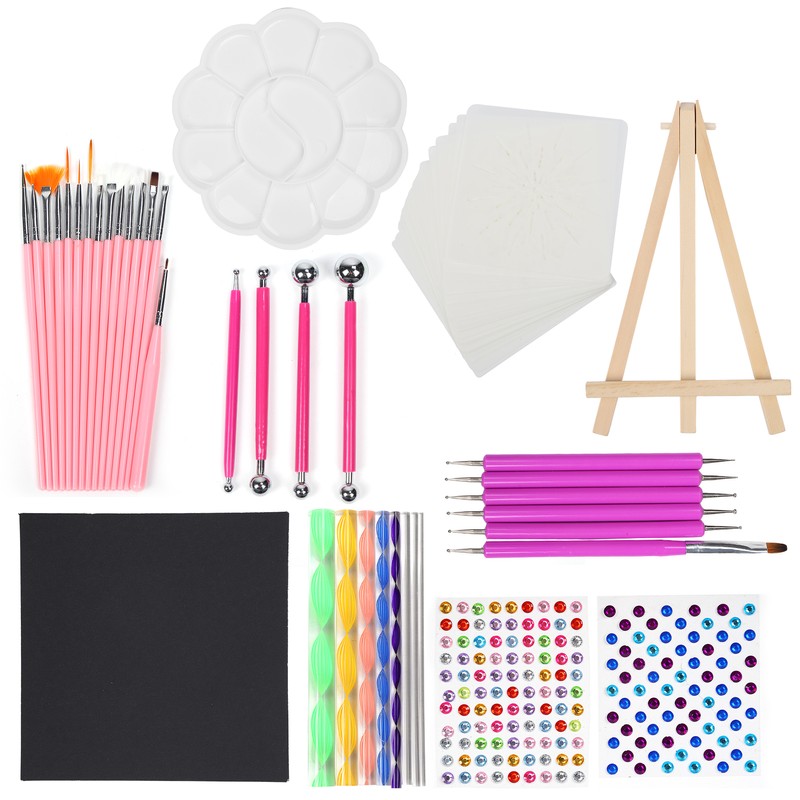 Mandala Dotting Tools Acrylic Rod Dotting Pen Ball Stylus Palette