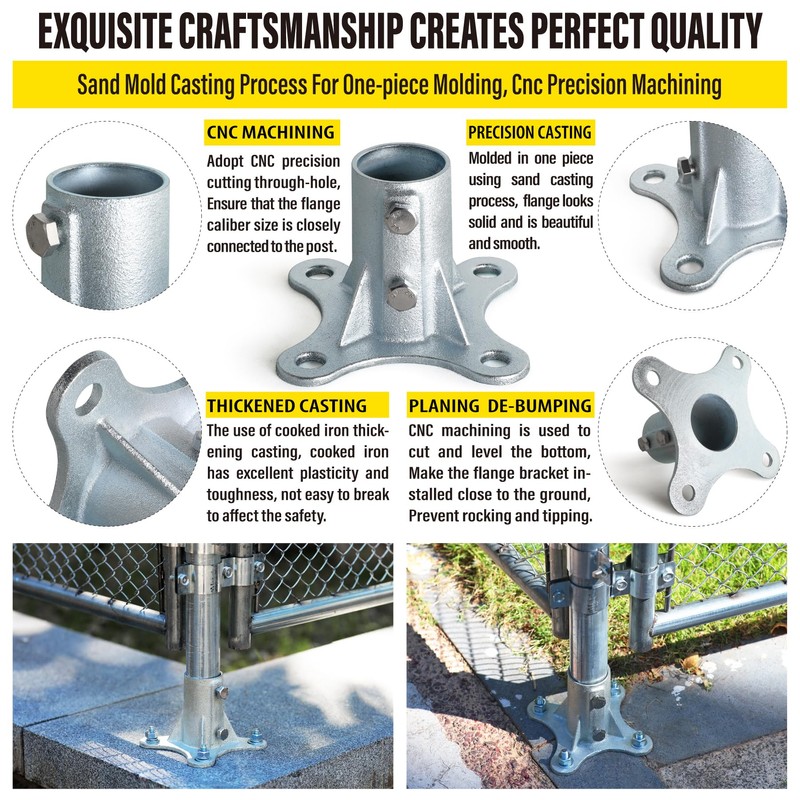 Epcee Post 2" (1 7/8" OD) Chain Link Fence Post