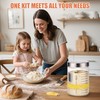 Koackl Sourdough Starter Jar, 40oz Sourdough Starter Kit with Magnetic