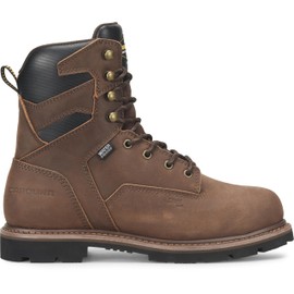 Carolina Men's 8" Waterproof Steel Toe Work Boot, Brown - 9 D