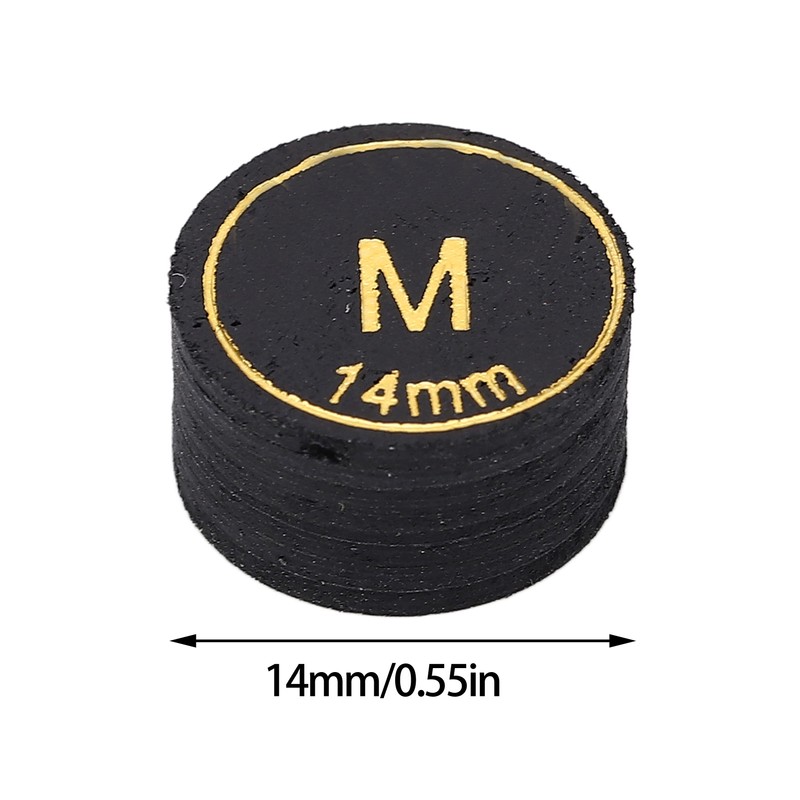 6pcs Pool Cue Tips Professional Multi Layers Billiard Pool Cue