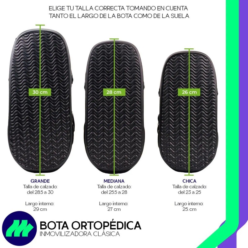 Ferula Bota Corta Walker Para Tobillo Inmovilizadora De Lujo