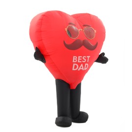 Blow up Red Love Heart Costume,Inflatable Costume for Adult,Birthday Thanksgiving Valentines Father Day Halloween (Love - Father)