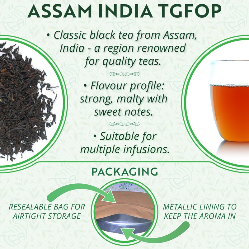Assam India Premium Black Loose Leaf Tea Tippy Golden Flowery