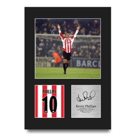 HWC Trading Kevin Phillips Sunderland Gifts Printed Signed Autograph Picture for Football Fans and Supporters - A4 Portrait