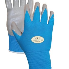 Garden Works Weeders Gardening Gloves, Small, Blue
