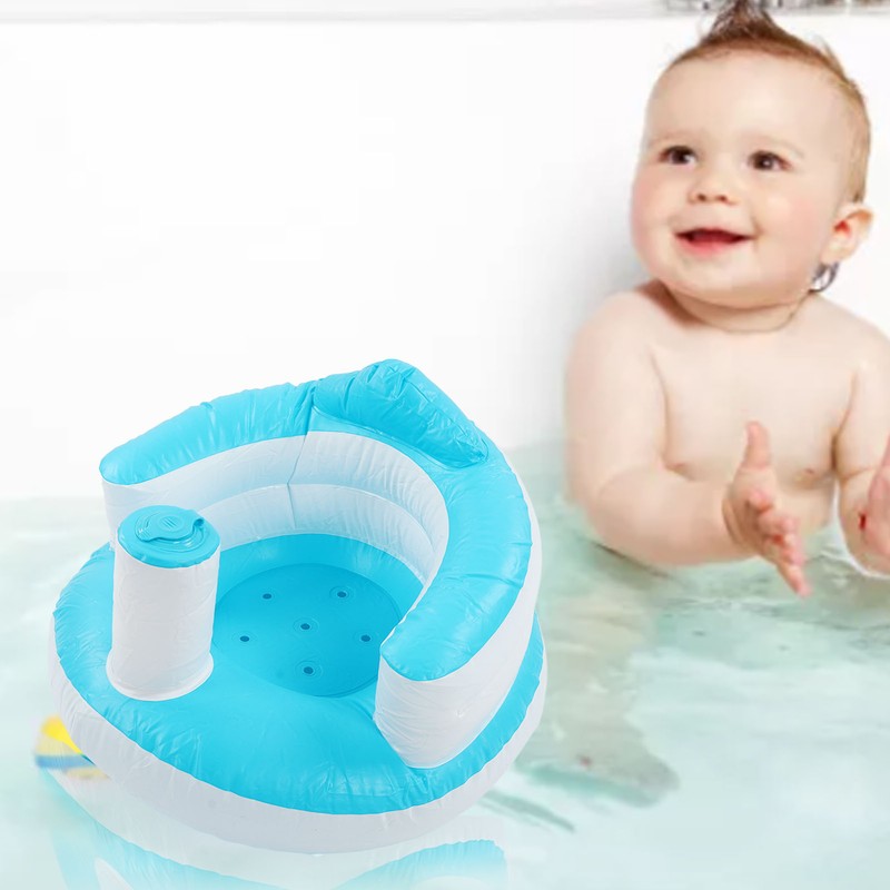 Baby Learning Chair Infant Inflatable Sofa Press Inflatable Baby Bath