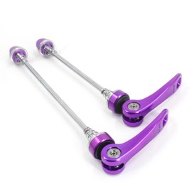 rningo 1 Pair Bike Skewers Ultralight Quick Release Skewers Front Rear Set 115/151 mm Fit for MTB/Road Bike (Purple)