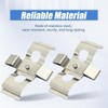 Hoypeyfiy BPF1266C Front Brake Pads Fitting Pins Kit with Disc