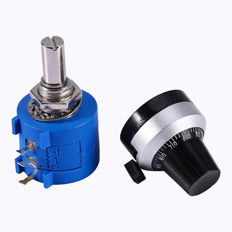 Potentiometer Pot, 10K Ohm 3590S-2-103L Rotary Wire Wrapping Precision Potentiometer