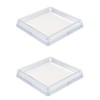 60x60mm Clear Furniture Cups, Pack of 4 Carpet Protectors for