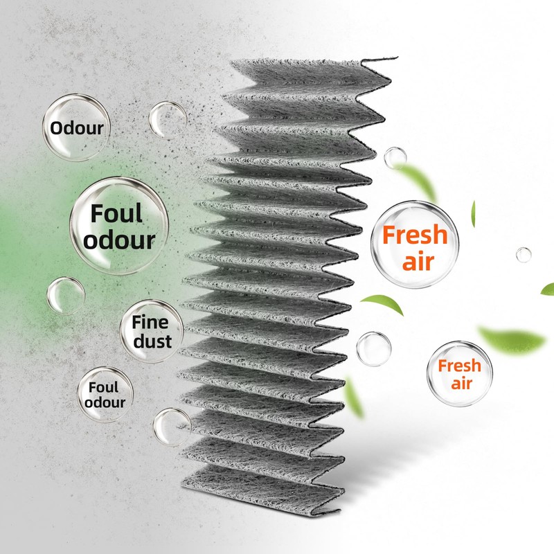 WRF736SDAM12 WRF736SDAM13 4-PACK Air Filter Replacement for Whirlpool Refrigerator WRF736SDAM14