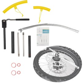 zzchzrr Dirt Bike Tire Changing Tool Kit for 16"-21" Wheels – Compatible with Motocross, Enduro, Off-Road Motorcycles – Includes 15mm, 17mm, 20mm, 25mm Axle Sleeves – Heavy Duty Rim Protector Tools