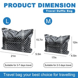Mordx Travel Duffel Bag Gym Bag Women Sports Bag Gym Bag Foldable Travel Bag Hand Luggage Bag for Weekend Trip, Swimming, Hiking, Black-43x12x30cm (L-30L)