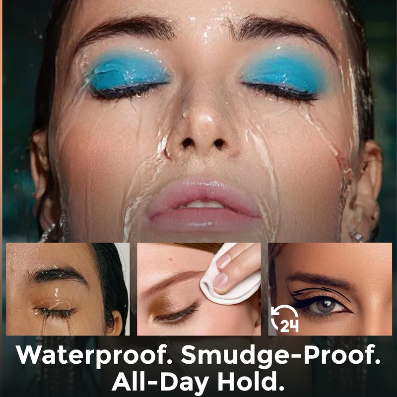 Eyebrow Stamp Stencil Kit for Women Dark Brown, Waterproof &