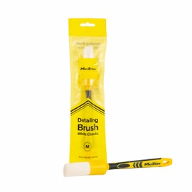 Maxshine White Classic Detailing Brush (Medium #12) - Durable, Soft, Synthetic, High-Density Bristles – Premium Car Detail Brush for Interior and Exterior Cleaning.