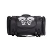 Medium Motorcycle Sissy Bar Bag with Reflective Skulls and Rain