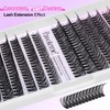 Pawotence Eyelash Extension Kit Cluster Lashes Individual Cluster 9-16mm Lash