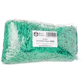 Box.it.pack.it Green Shredded Kraft Paper, 200g, VF_Green_200